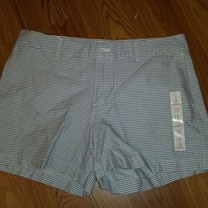 Women's stripe khakis by gap shorts